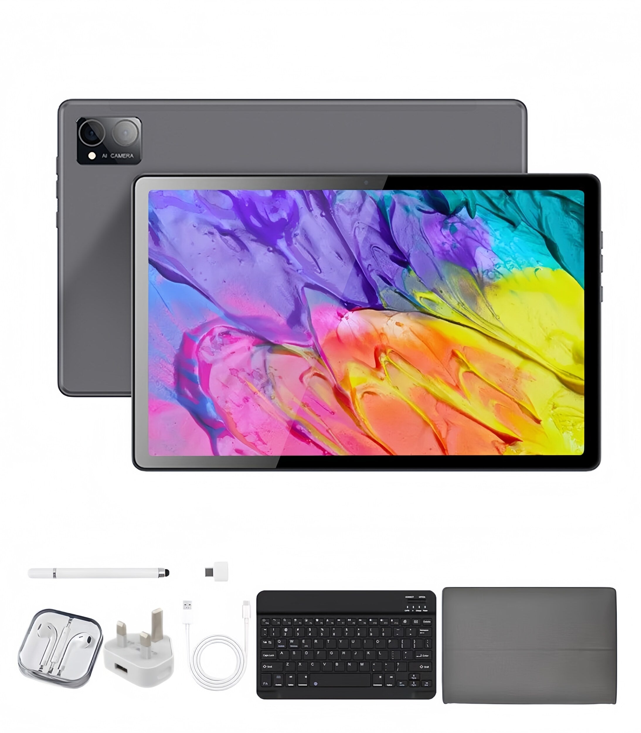 XYLORE GT20 tablet front and rear view