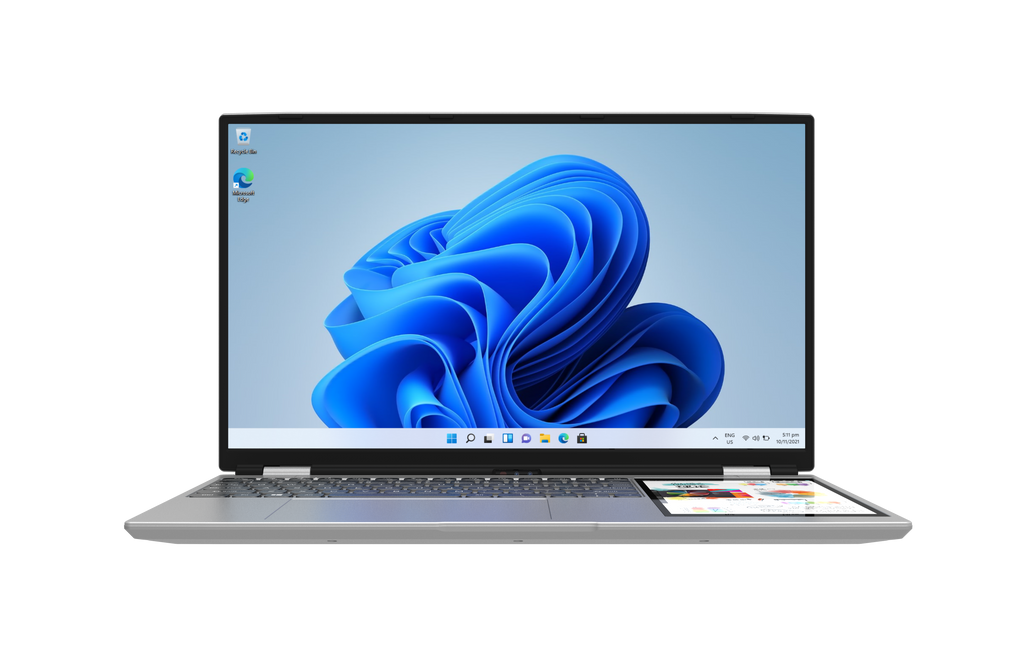 XYLORE HL156DG dual-screen laptop front display
