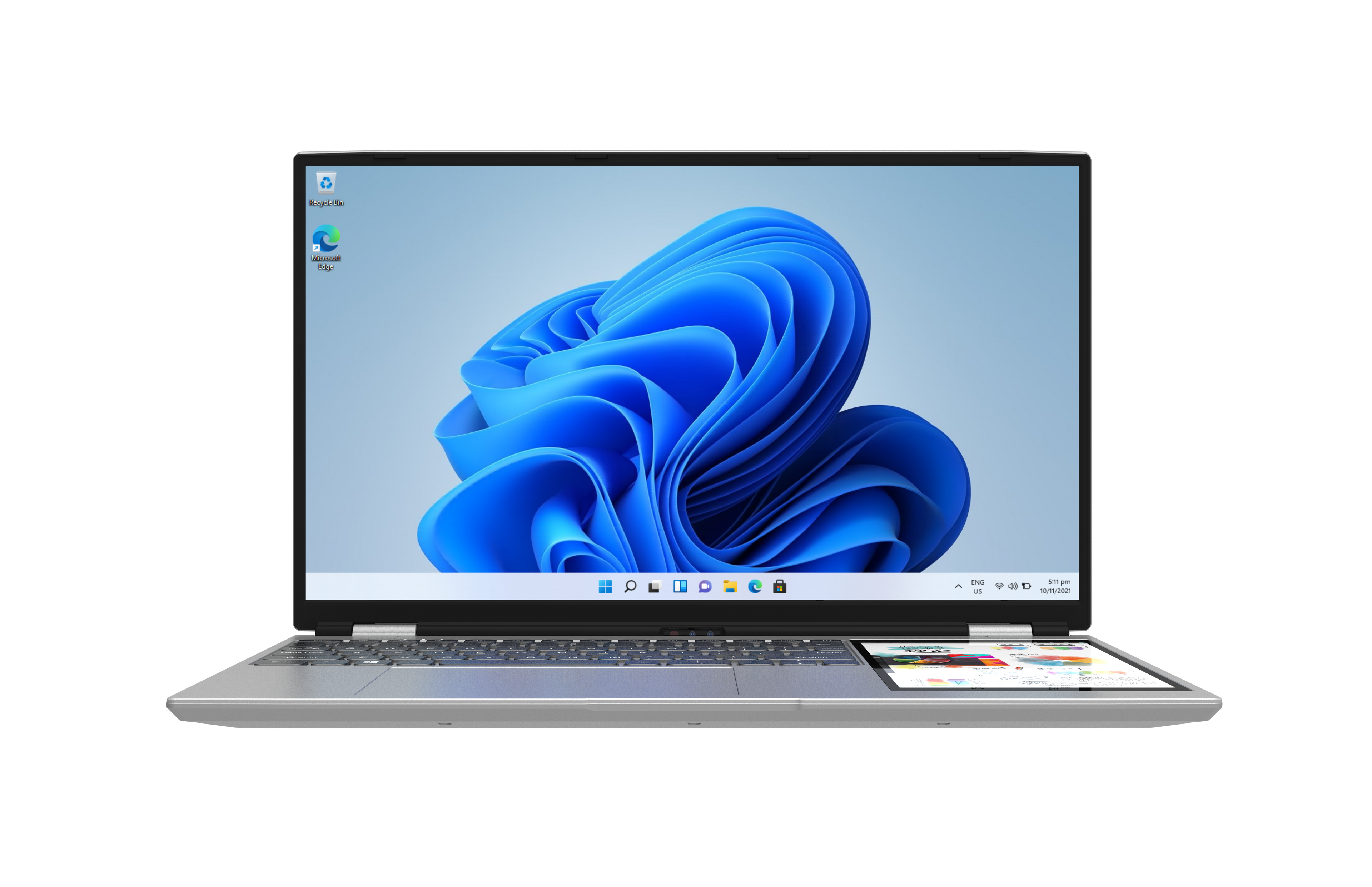 XYLORE HL156DG dual-screen laptop front display