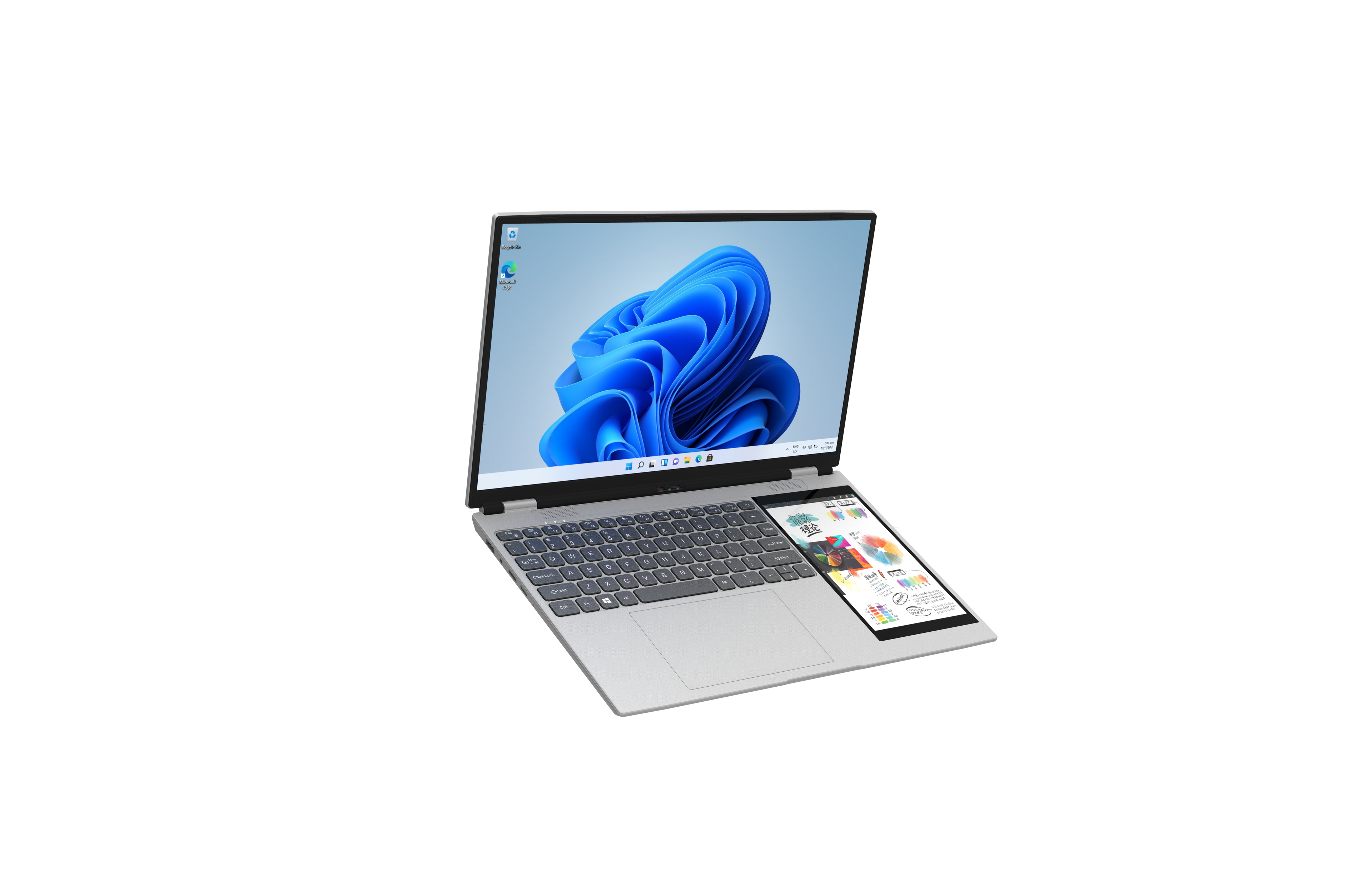 XYLORE HL156DG dual-screen laptop front view
