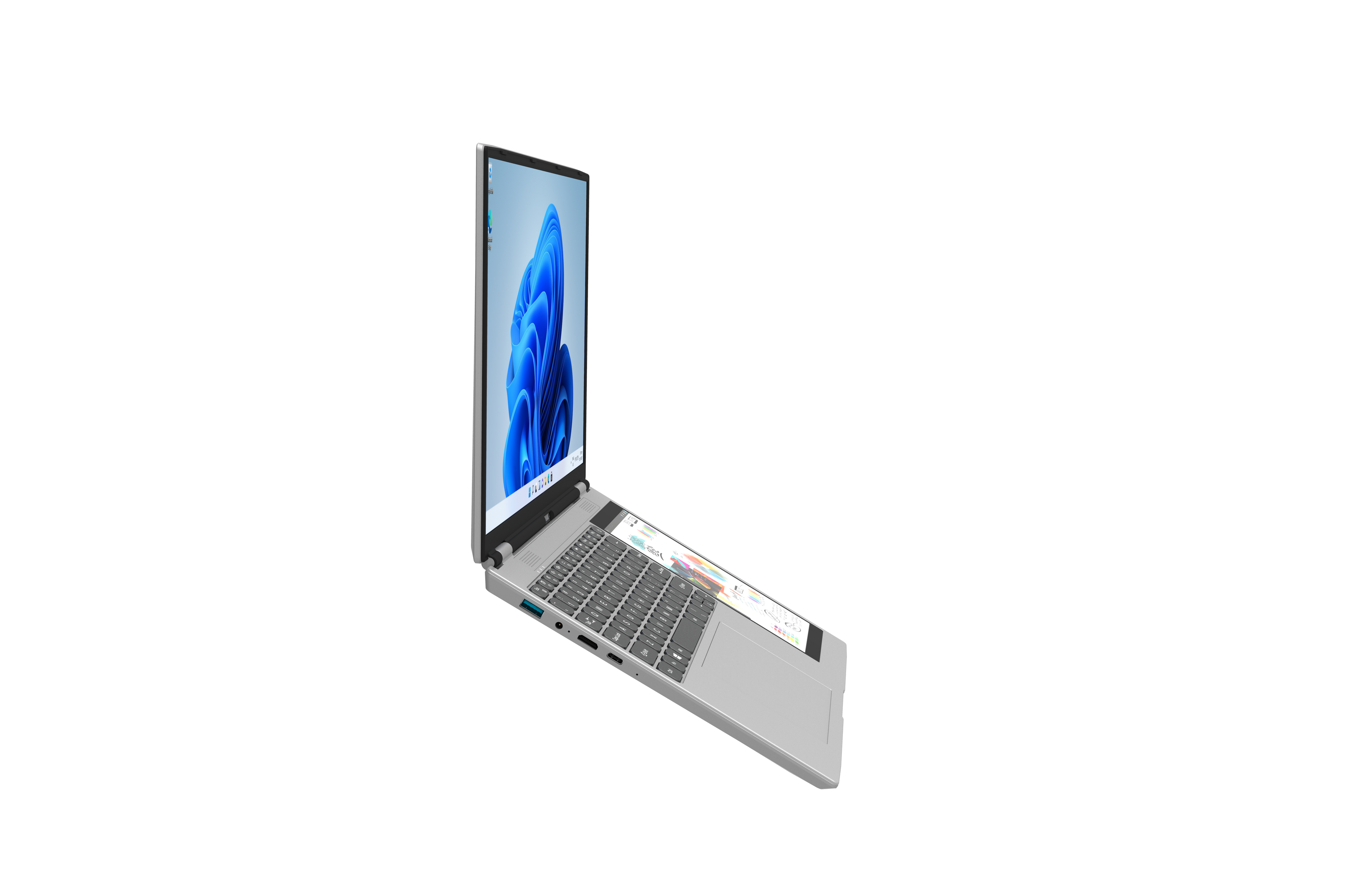 XYLORE HL156DG laptop open side view