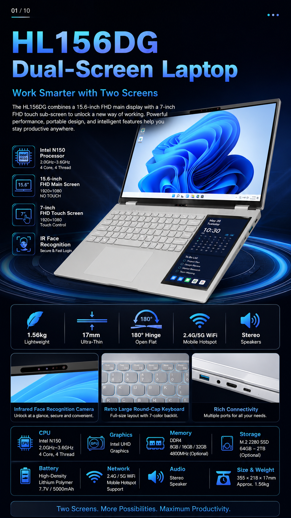 XYLORE HL156DG features overview