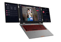 XYLORE MAX16 grey triple-screen laptop front view