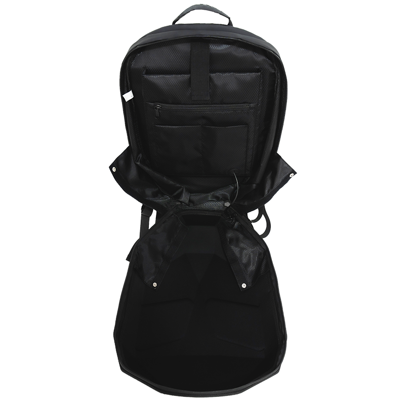 XYLORE LED rider backpack open interior