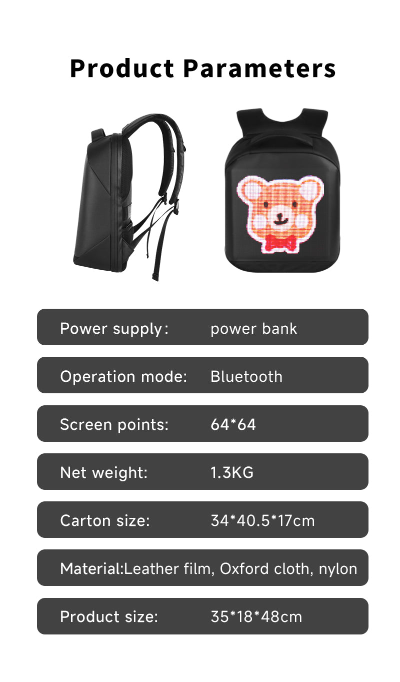XYLORE T3 LED backpack product specifications