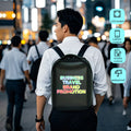 XYLORE T3 black smart LED advertising backpack